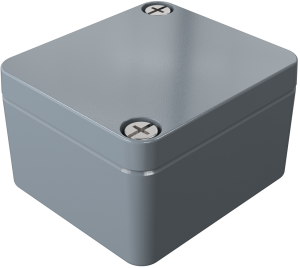 Aluminum enclosure, (L x W x H) 50 x 45 x 30 mm, silver gray (RAL 7001), IP66, 010505030