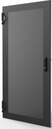 Varistar CP Steel Door, Perforated With 1-PointLocking, RAL 7021, 33 U, 1600H, 800W