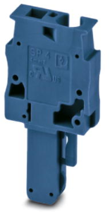 Plug, spring balancer connection, 0.08-6.0 mm², 1 pole, 32 A, 8 kV, blue, 3061033