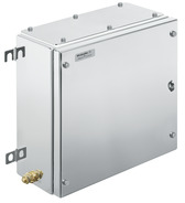 Stainless steel enclosure, (L x W x H) 150 x 306 x 306 mm, silver (RAL 7035), IP66/IP67, 1194730003