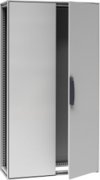 Control cabinet, (H x W x D) 1800 x 1000 x 400 mm, IP55, steel, light gray, NSYSF1810402DP