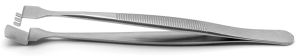 Wafer tweezers, uninsulated, antimagnetic, stainless steel, 125 mm, 3WF.SA.1