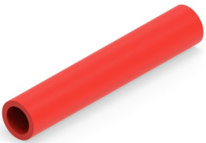 Butt connectorwith insulation, 0.3-1.42 mm², AWG 22 to 16, red, 27.05 mm