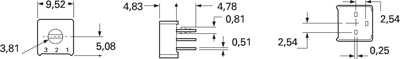 M63P105KB40 Vishay Trimmer Potentiometers Image 2
