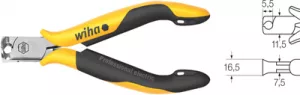 Z47211504 Wiha Side Cutters, Tip Cutters