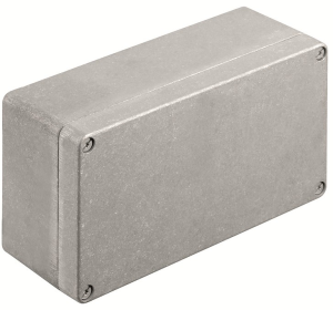 Aluminum enclosure, (L x W x H) 81 x 220 x 120 mm, gray (RAL 7001), IP67, 1565280000