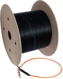 FO universal cable, E2000 to E2000, 1 m, OS2, singlemode 9/125 µm