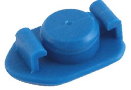 Cartridge cap 5 cc, top side, blue, 905-ECB