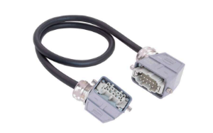 Connecting line, 2 m, plug angled to socket angled, AWG 16, 20871466002200