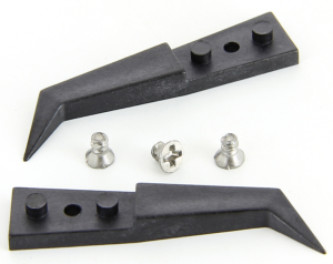 ESD plastic tweezers, uninsulated, antimagnetic, Carbon fiber, 36 mm, A246CF