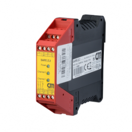Safety switching device, 2 Form A (N/O) + 1 Form B (N/C) + 1 PLC output, 45068