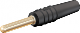 2 mm plug, solder connection, 0.5 mm², black, 22.2609-21