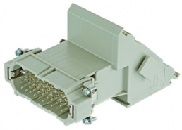 Pin contact insert, 16B, 40 pole, equipped, screw connection, with PE contact, 09210404602