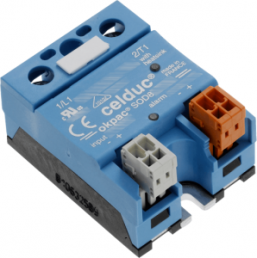 Solid state relay, 7-30 VDC, zero voltage switching, 150-510 VAC, 50 A, screw mounting, SOD865180
