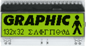 Graphic display EA DOGM132L-5, 132 x 32 pixels, 51 x 15 mm