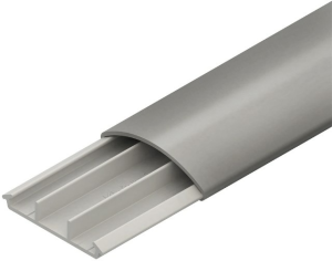 Floor duct, (L x W x H) 2000 x 50 x 13 mm, PVC, gray, BDK1250.1