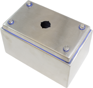 Stainless steel push button enclosure, (L x W x H) 126.49 x 115.06 x 201.676 mm, metal, IP69/IP69K, HYMPB1SS