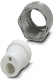 Cable gland, PG16, 27 mm, Clamping range 2.7 to 3 mm, IP65, gray, 1885389