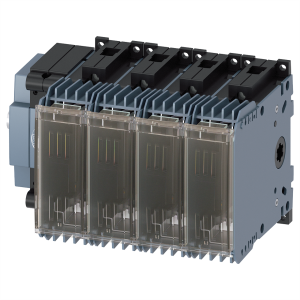 Switch-disconnector with fuse, 4 pole, 32 A, (W x H x D) 203.8 x 122 x 130.5 mm, DIN rail, 3KF1403-4LB11