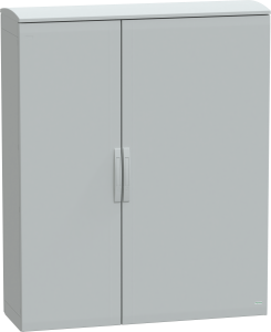 Control cabinet, (H x W x D) 1500 x 1250 x 420 mm, IP44, polyester, light gray, NSYPLAT15124G