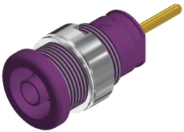 4 mm panel socket, solder connection, mounting Ø 12.2 mm, CAT III, purple, SEB 2630 S1,9 VI