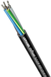 Polyolefin copolymer connection line ÖLFLEX HEAT 125 MC 300/500 V 12 G 0.75 mm², unshielded, black