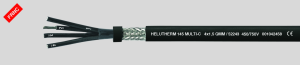 PO control line HELUTHERM 145 MULTI-C 2 x 0.5 mm², AWG 20, shielded, black