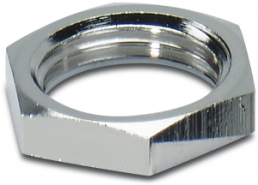 Counter nut, 3/8NPT, 21 mm, silver, 1416009
