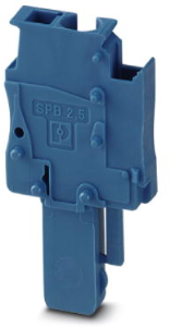 Plug, spring balancer connection, 0.08-4.0 mm², 1 pole, 24 A, 6 kV, blue, 3043145
