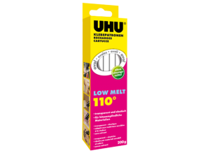 Adhesive cartridges for LT 110, 200 g, transparent, UHU 48630.8