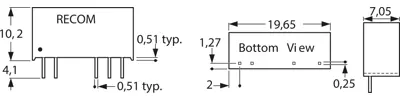 RKZ-0505S RECOM DC/DC Converters Image 2