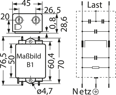 B84111A0000B060 TDK (EPCOS) Interference suppression filter Image 2