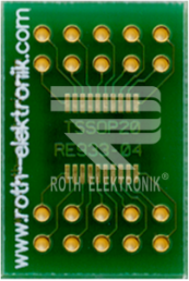 TSSOP multi-adapter board, RE933-04, 16 x 23.5 mm, 20 pins, 0.65 mm pitch