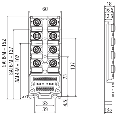 1807641000 Weidmüller Sensor-Actuator Distribution Boxes Image 2