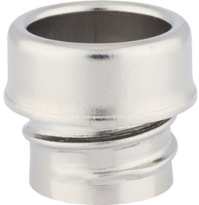 Straight hose fitting, PG16, 36 mm, brass, nickel-plated, IP54, metal, (L) 42 mm