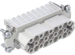 Socket contact insert, H-A 10, 15 pole, crimp connection, with PE contact, 11256000