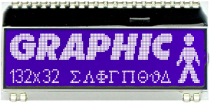 Graphic display EA DOGM132B-5, 132 x 32 pixels, 51 x 15 mm