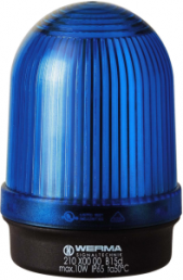 Continuous light, Ø 57 mm, blue, 12-230 V AC/DC, BA15d, IP65