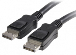 DisplayPort 1.2 audio/video connection cable, black, 1 m