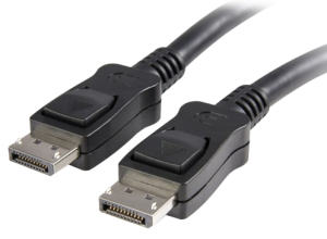 DisplayPort 1.2 audio/video connection cable, black, 3 m