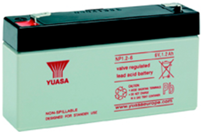 NP1.2-6 Yuasa Lead-Acid Batteries, Lithium-Ion Batteries Image 2