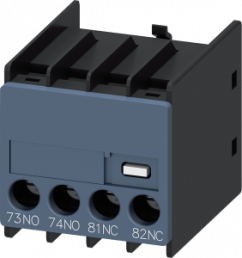 Auxiliary switch, 10 A, 1 Form A (N/O) + 1 Form B (N/C), screw connection, 3RH2911-1MA11