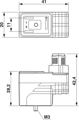 1458567 Phoenix Contact DIN Valve Connectors Image 2