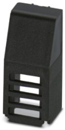 Filler plug 33,39x13,67x17,5 mm, black, ABS, 1074614