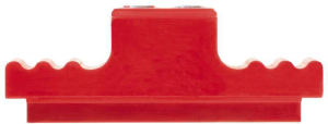 Bolt terminal, screw connection, 120 mm², 2 pole, 269 A, 30 kV, red, 1809120000