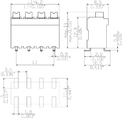 1473580000 Weidmüller PCB Terminal Blocks Image 3