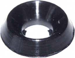 Countersunk head rosette, M5, H 3.2 mm, outer Ø 14.5 mm, polyamide, 03.08.050