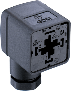 Valve connector, DIN shape A, 2 pole + PE, 300 V, 0.25-1.5 mm², 934888123