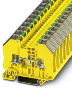 Protective conductor terminal, bolt connection, 0.5-2.5 mm², 2 pole, 24 A, 8 kV, yellow/green, 3049958