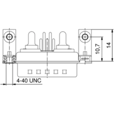3036W4SAU81G40X CONEC D-Sub Connectors Image 2